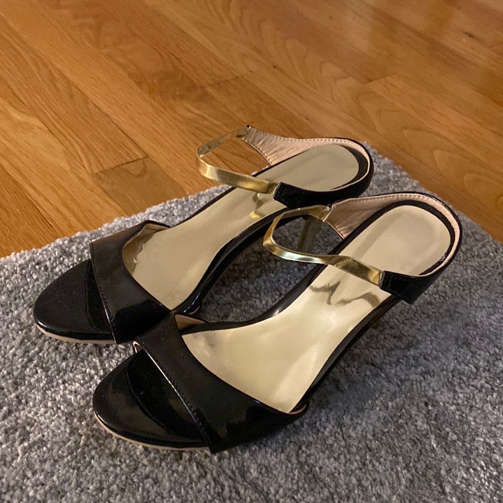 Elegant black high heels